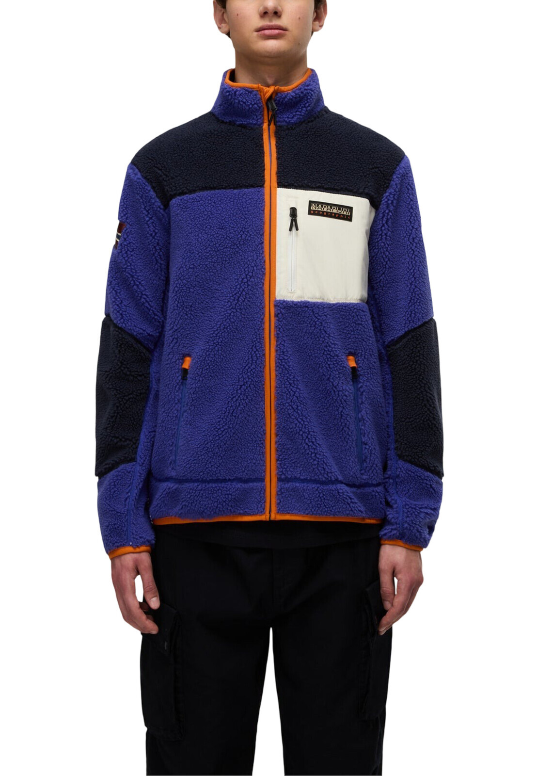 Napapijri fleecová mikina s vysokým límcem