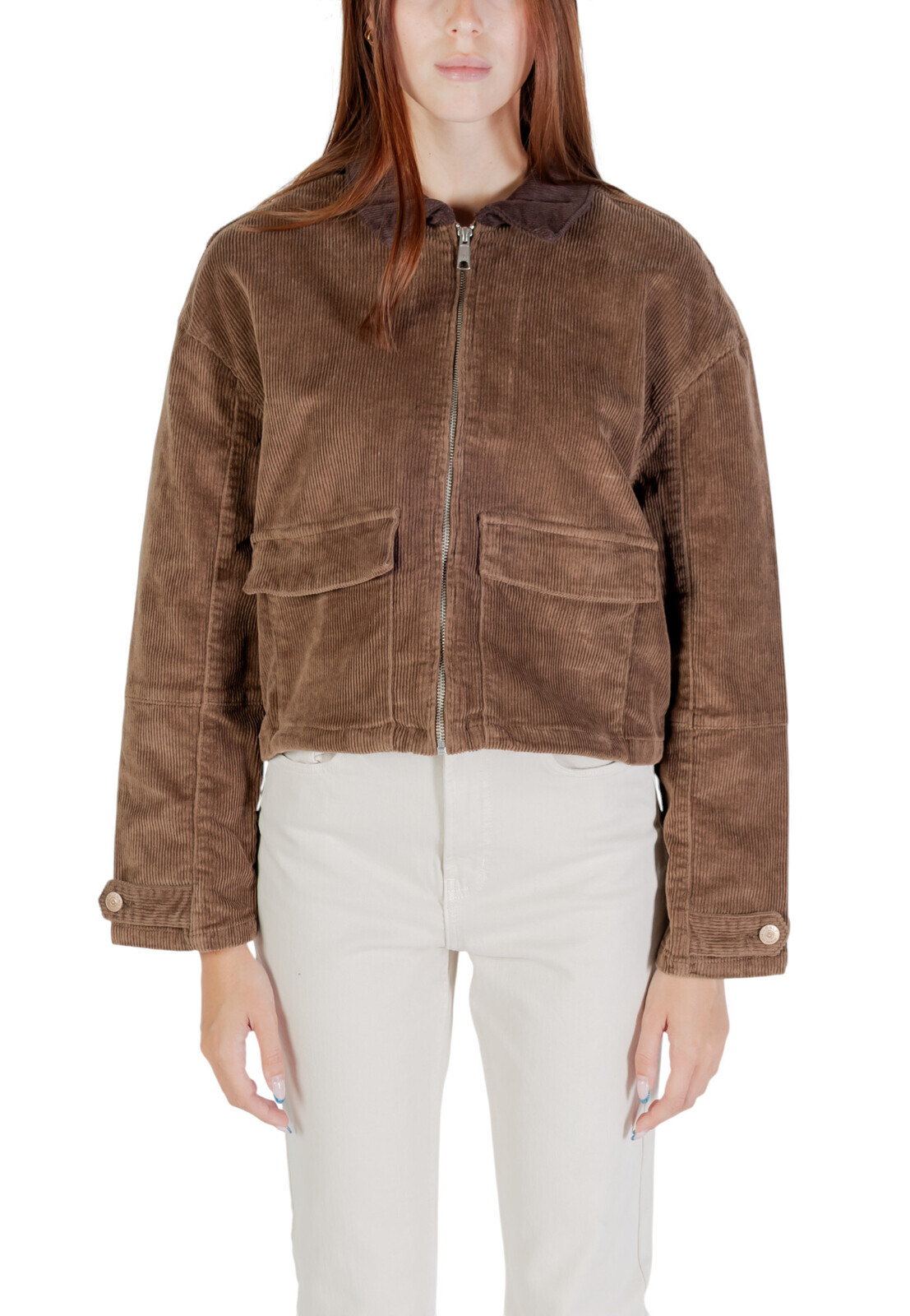 Hnědá přechodná bunda Only