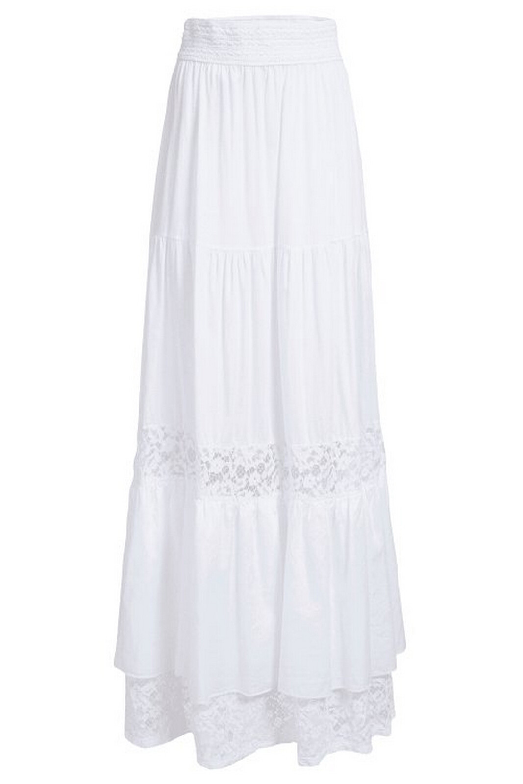 Dámská bílá maxi sukně Guess