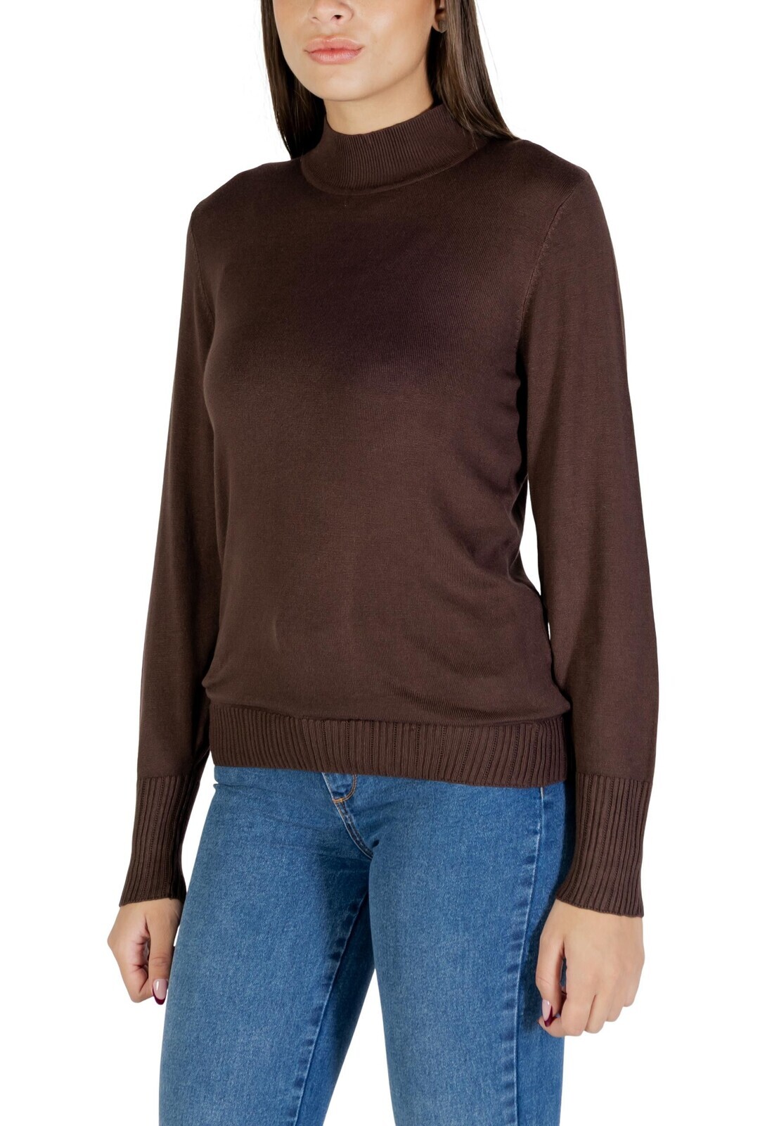 Hnědý rolákový svetr Ichi