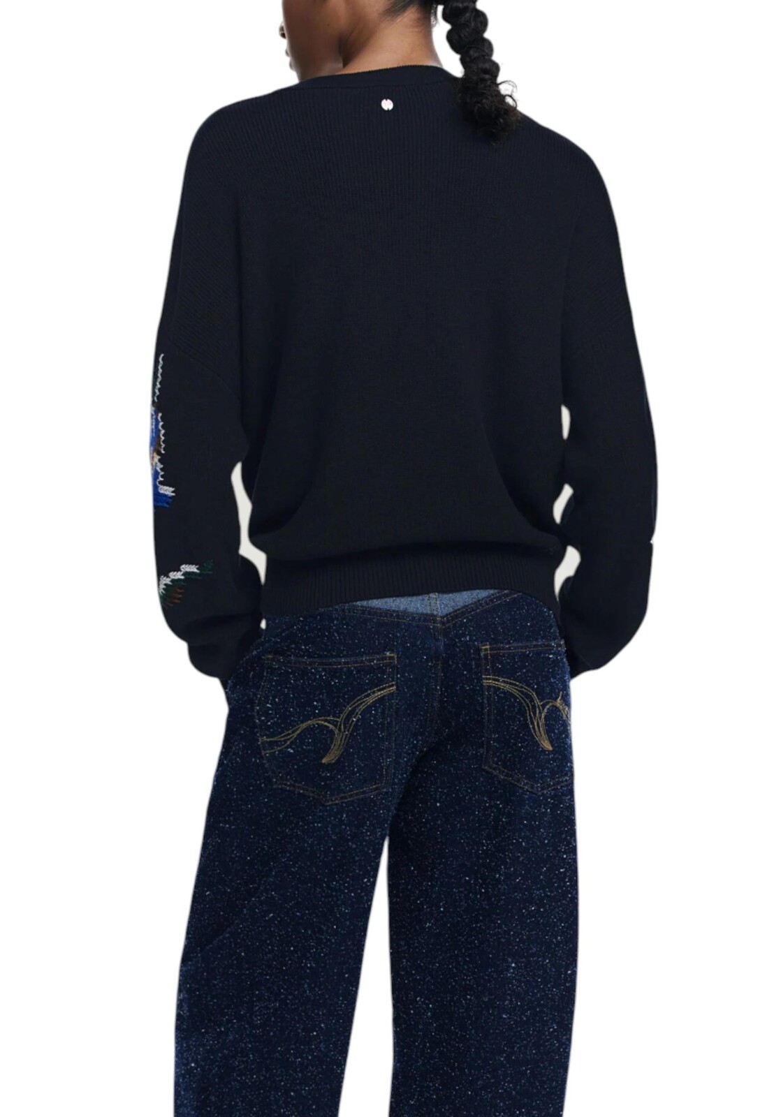 Desigual dámský svetr s květinovým vzorem