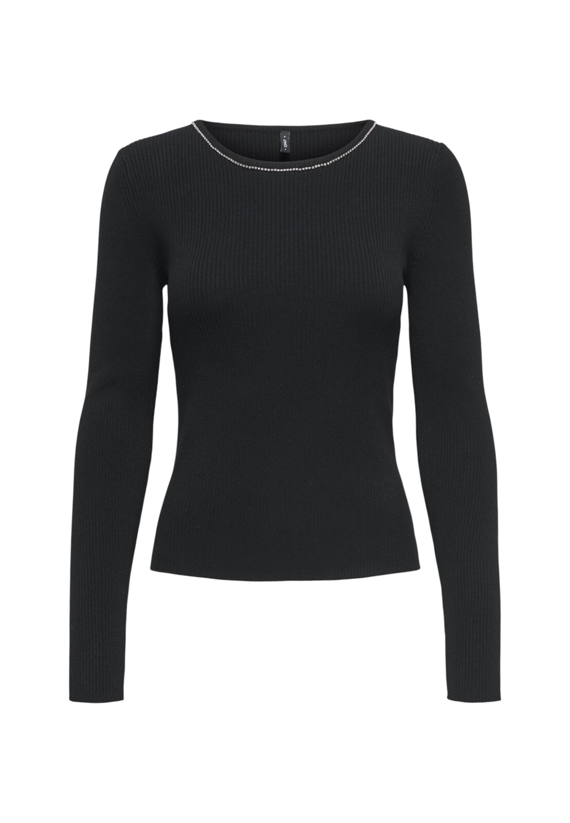 Černý svetr s dlouhým rukávem