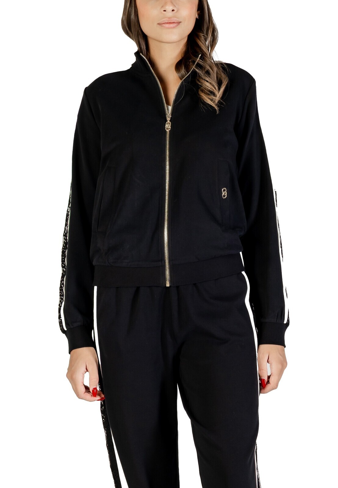 Liu Jo černá mikina se zipem