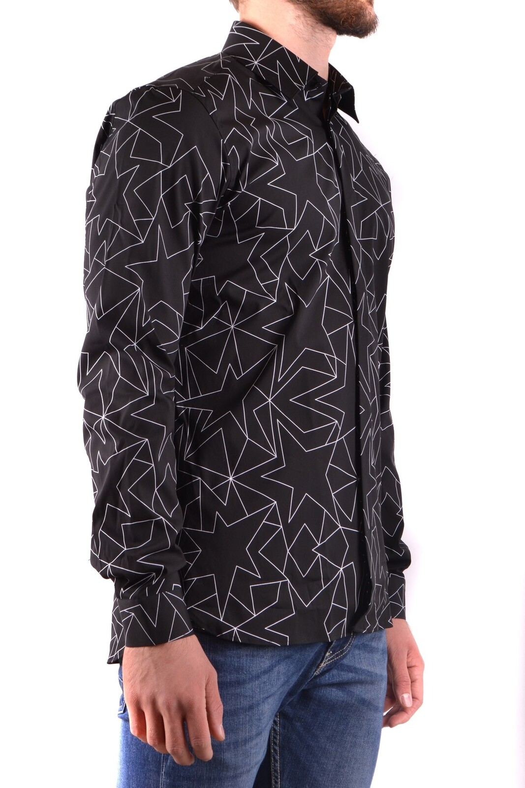 Neil Barrett pánská košile s geometrickým vzorem
