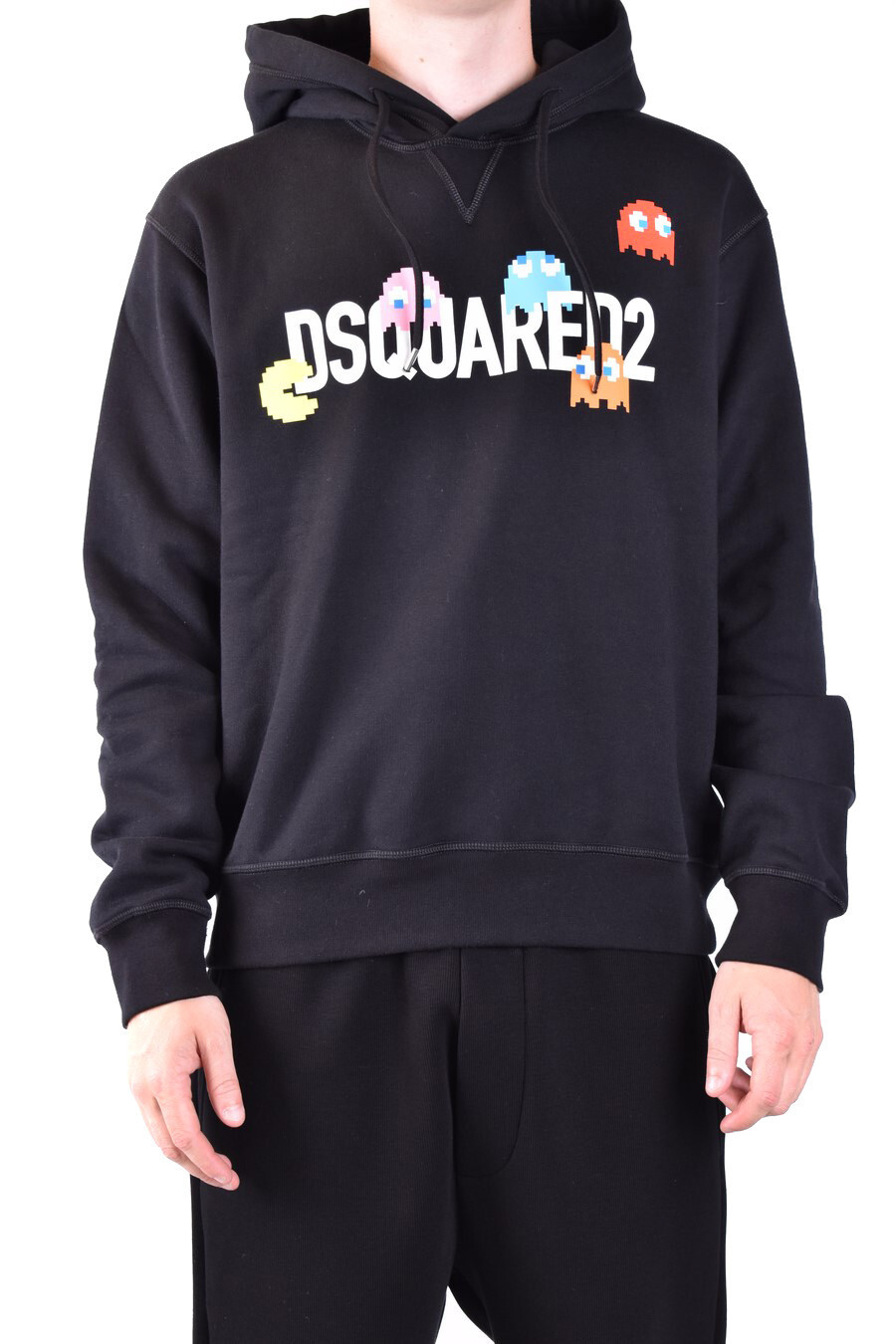 Černá mikina s kapucí Dsquared2