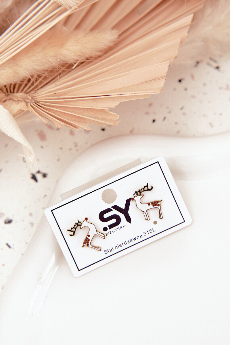 Náušnice Boto Reindeer z chirurgické oceli