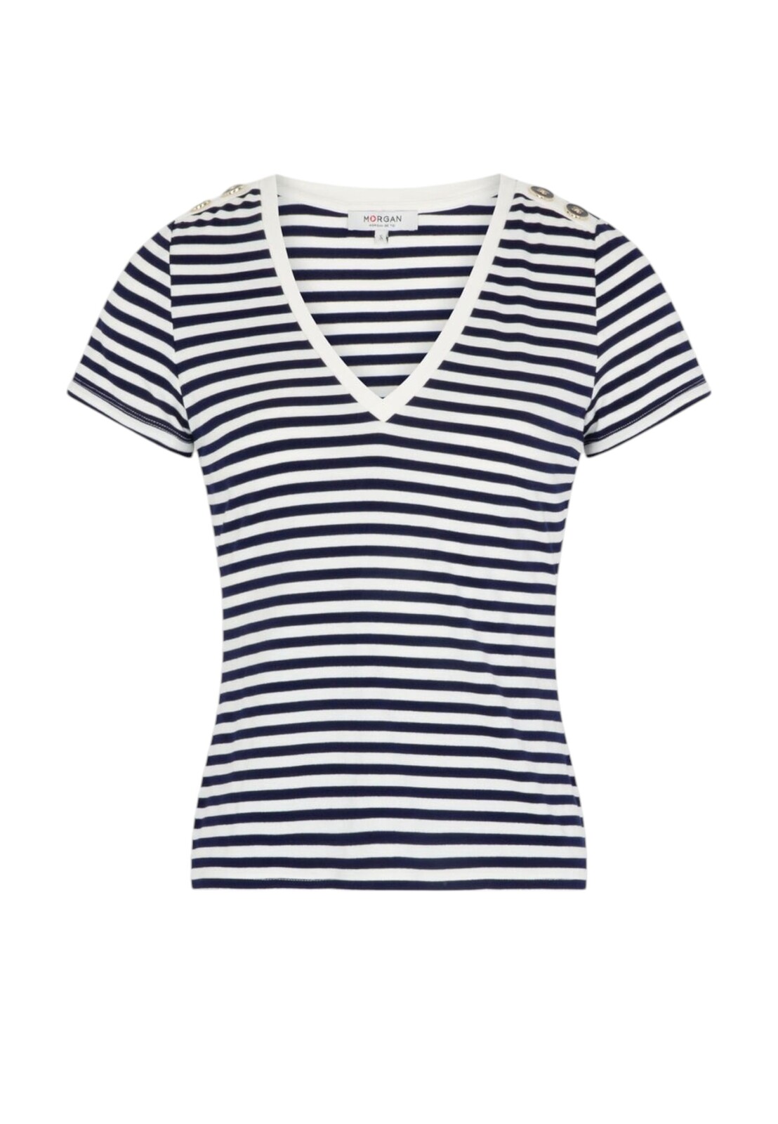 Pruhované tričko s krátkým rukávem