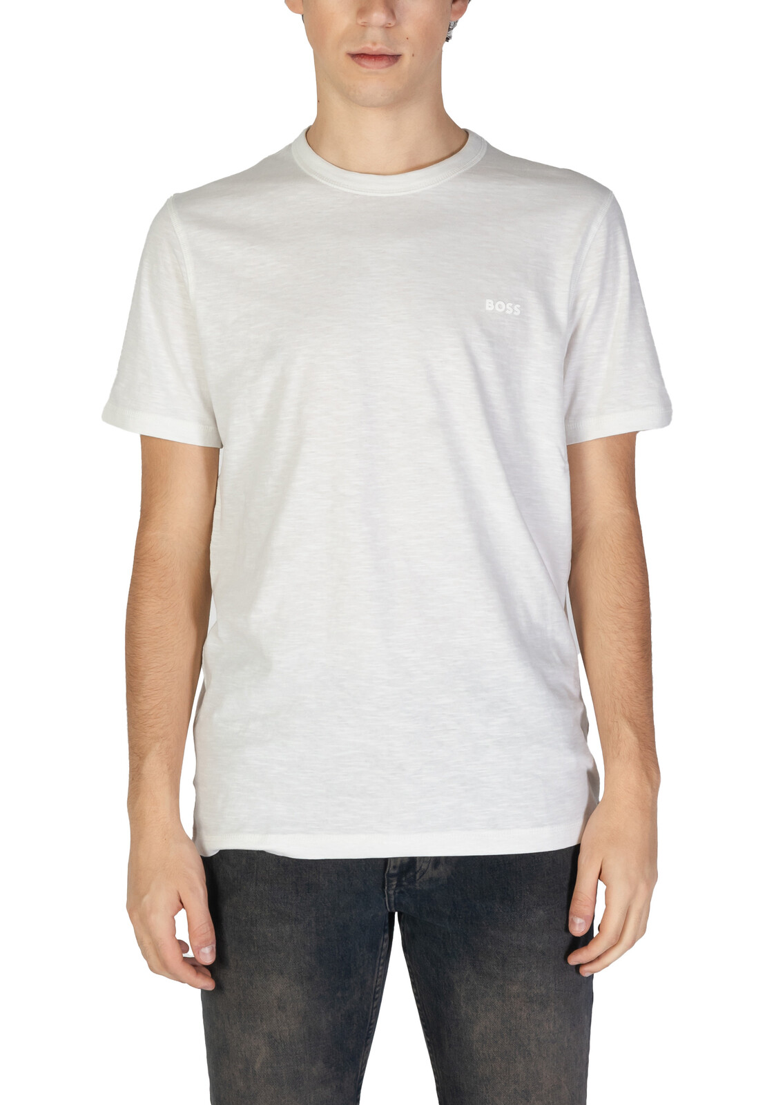 Bílé pánské triko Boss