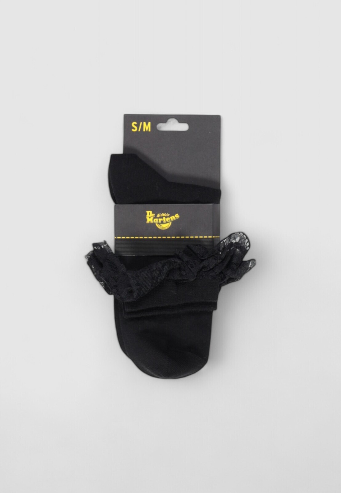 Černé ponožky Dr. Martens s krajkou