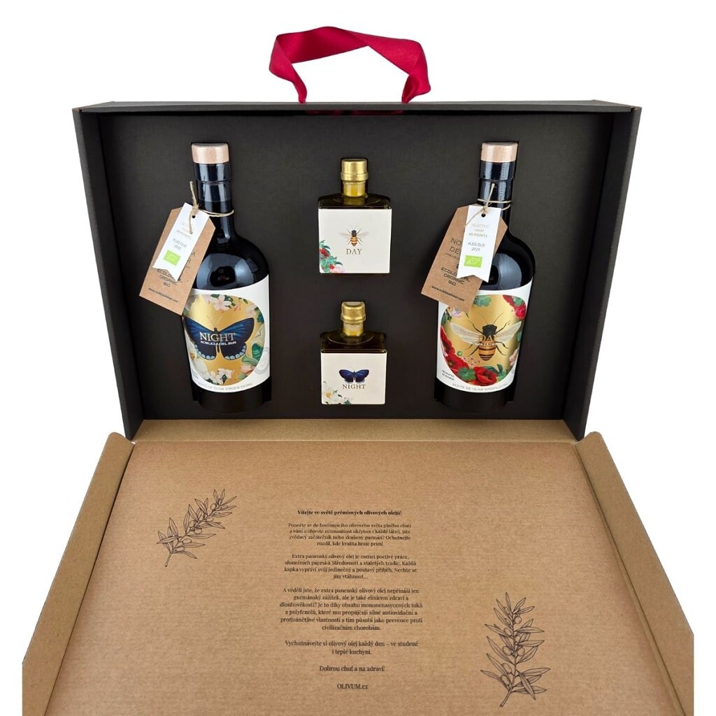 Luxusní dárková kazeta BIO olivového oleje Nobleza del Sur