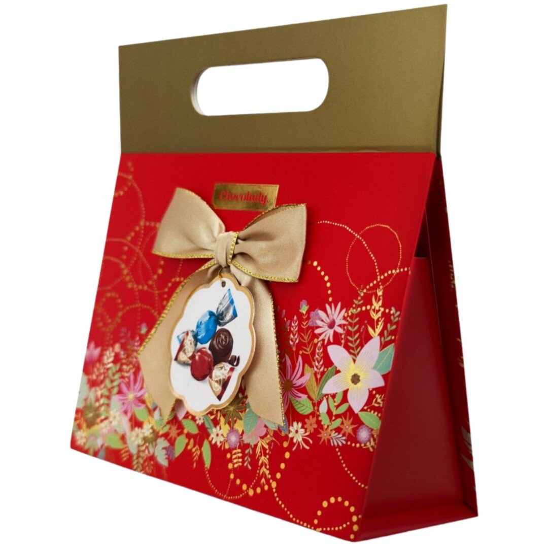 CHOCOLADY Luxusní kabelka Mix čokoládových pralinek 130 g