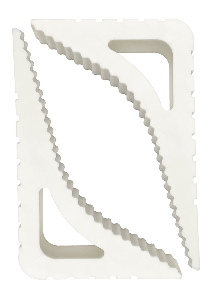 HomeLife Zarážka na dveře a okna STOPPER bílá, sada 2 ks