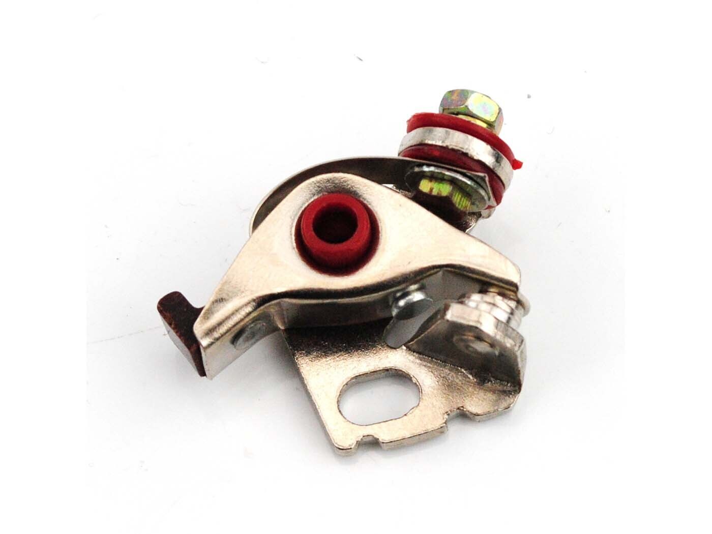 Diverse / Import Zapalovací kontakt kovový červený pro Hercules, Rixe, Miele, DKW, Gritzner, Göricke