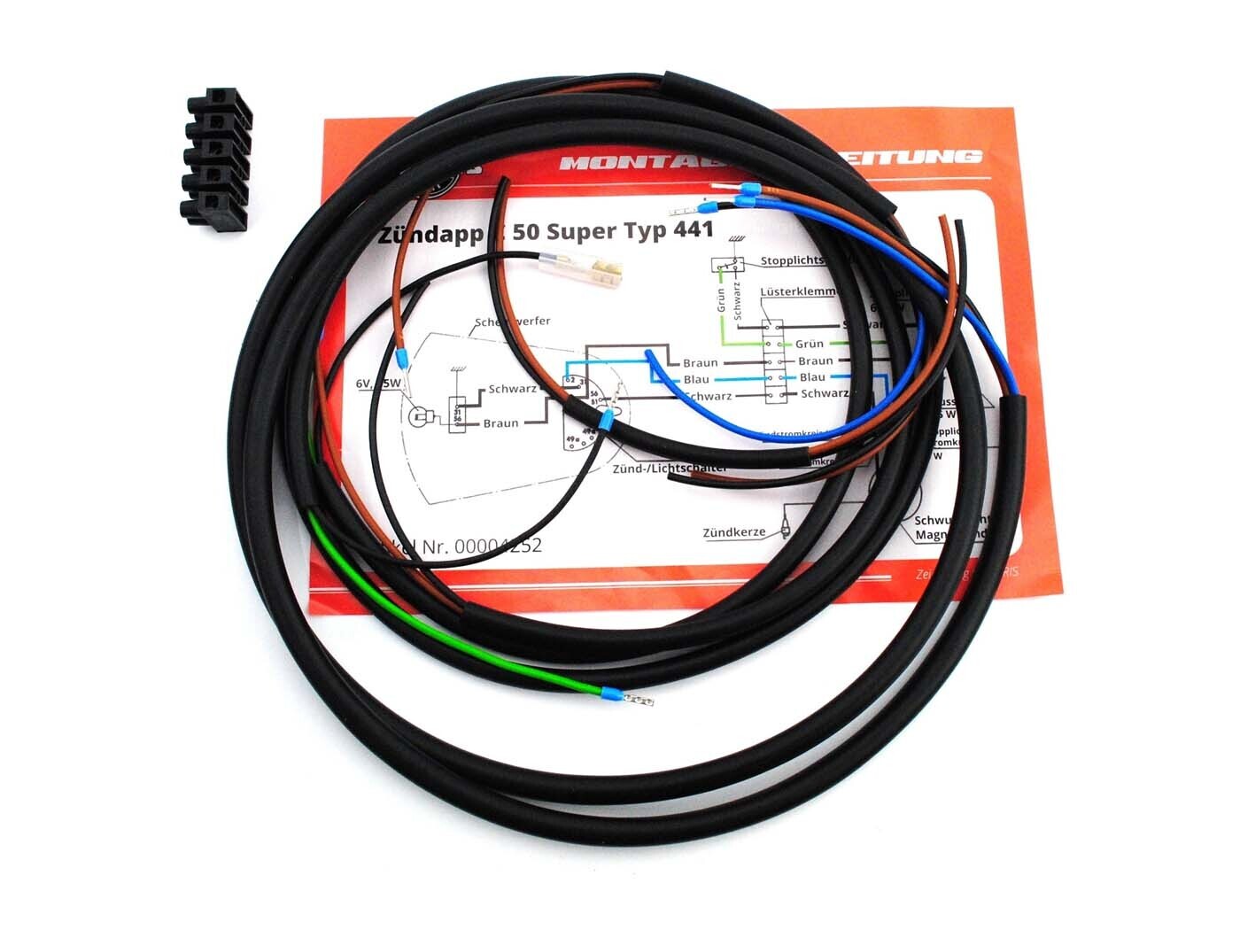 Kabelový svazek Goebel černý 441 pro Zündapp, typ C 50 Super