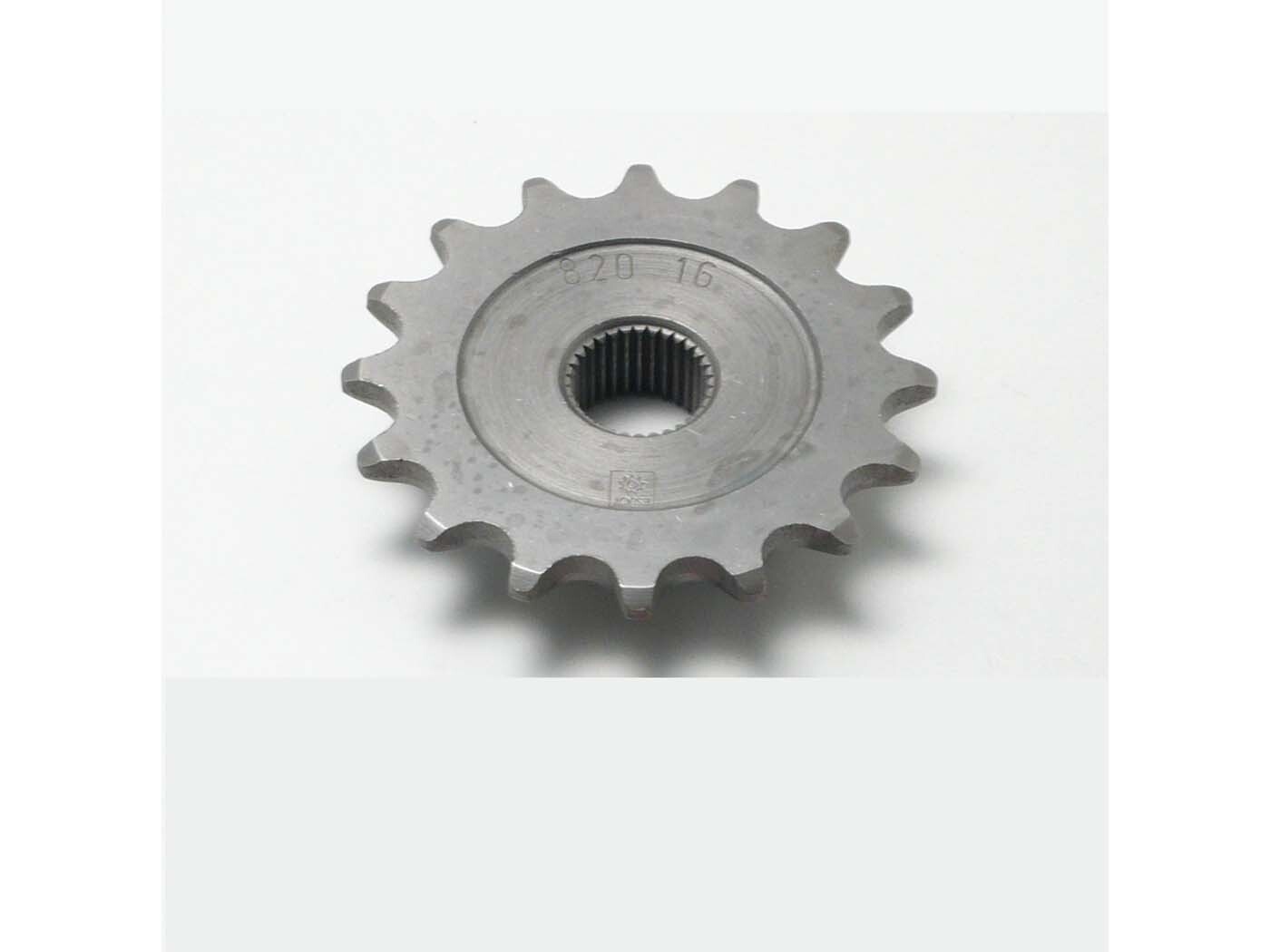 Pastorek Esjot ocelový 16 zubů 17 mm pro Zündapp Hai 50 Enduro Mokick Type 448-110, CS 448-010, 448-011, GTS 517-39 L0, 529-020, 529-022, 529-023, 529-024, KS Super SL 517-012, RS Scooter 561-051, 561-06 Falconette