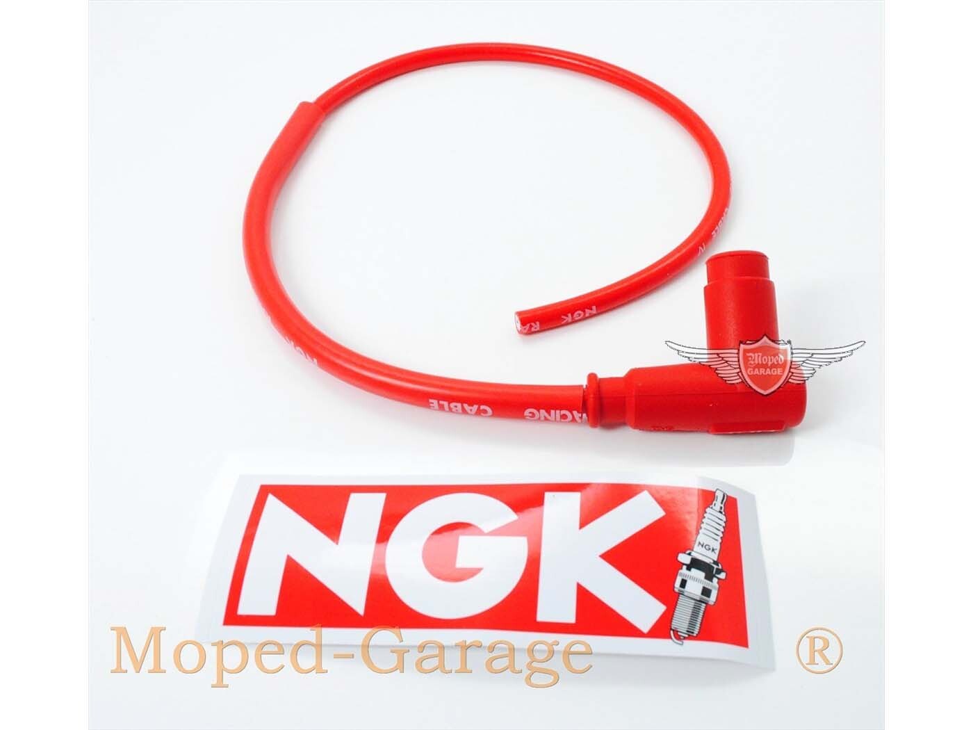 Diverse / Import Zapalovací kabel NGK silikonový červený 5k Ohm pro Yamaha DT 125 R, SR 500