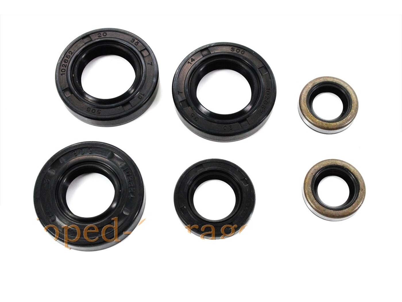 Diverse / Import Sada gufer 6dílná černá pro Derbi Senda-R