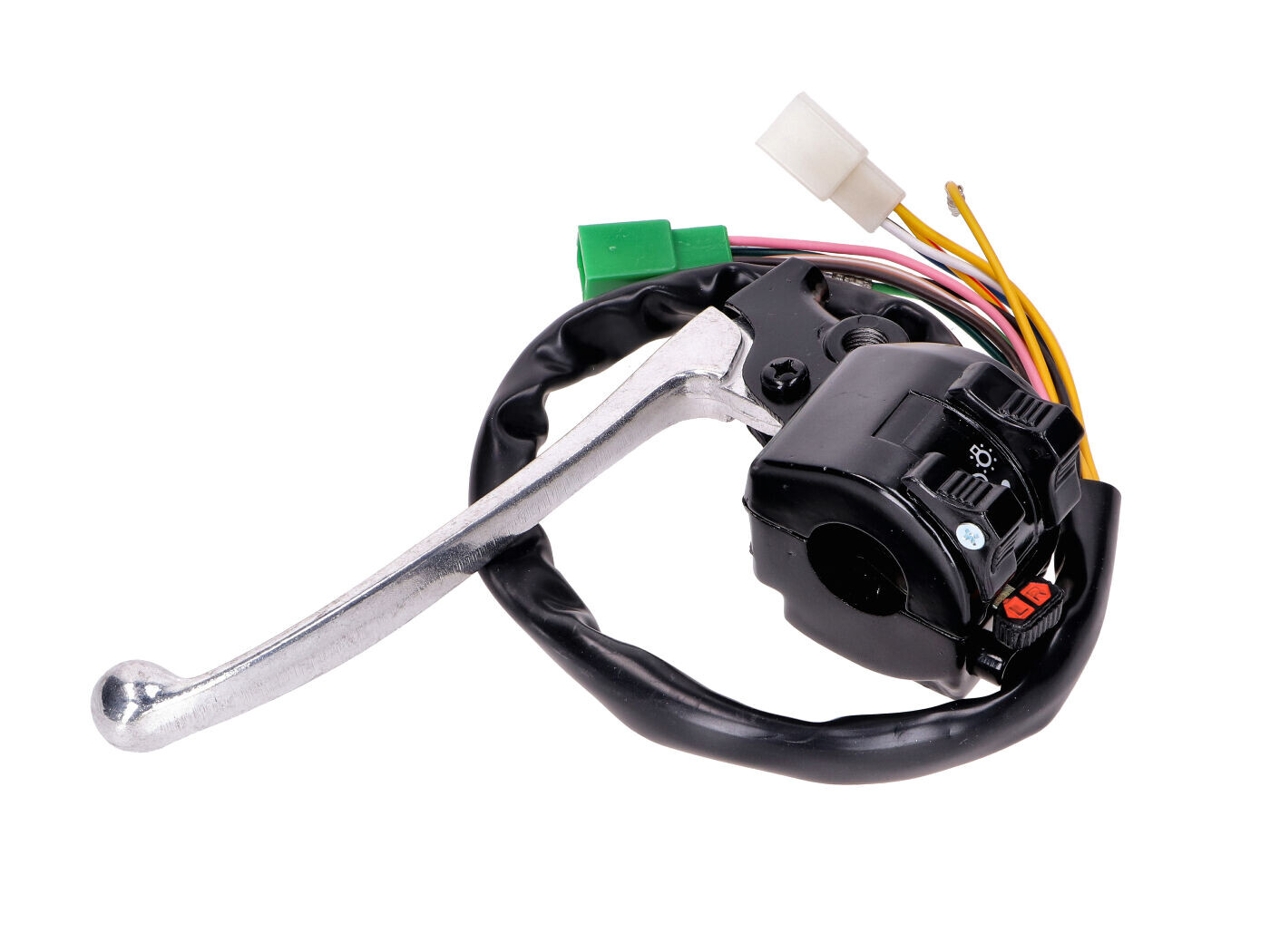 NTS Parts Páčka spojky s objímkou a spínačem pro Yamaha, DT 50 M, MX