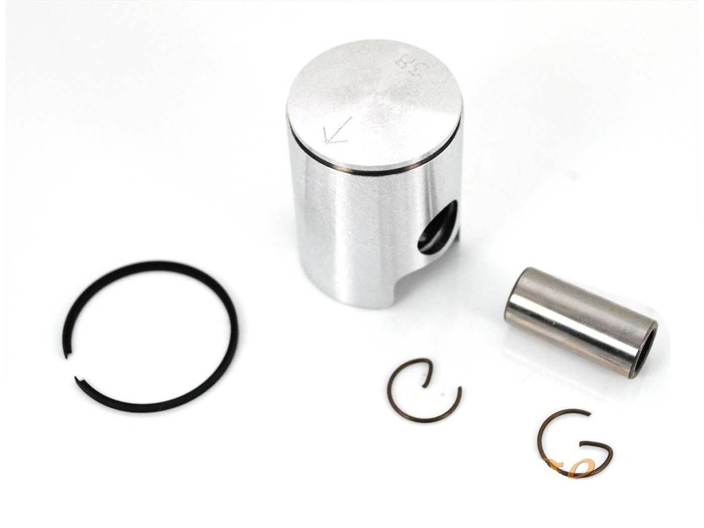 Diverse / Import Pístní sada hliníková 38 mm s pístním čepem 14 mm a L pístním kroužkem pro Sachs 50 S 501, Hercules K 50, KX, GT, GX, Supra, DKW, KTM