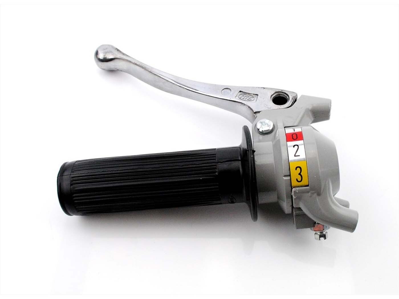 Diverse / Import Řadicí páka šedá s černou rukojetí Hliníková páčka spojky leštěná pro Puch, Moped, Moped