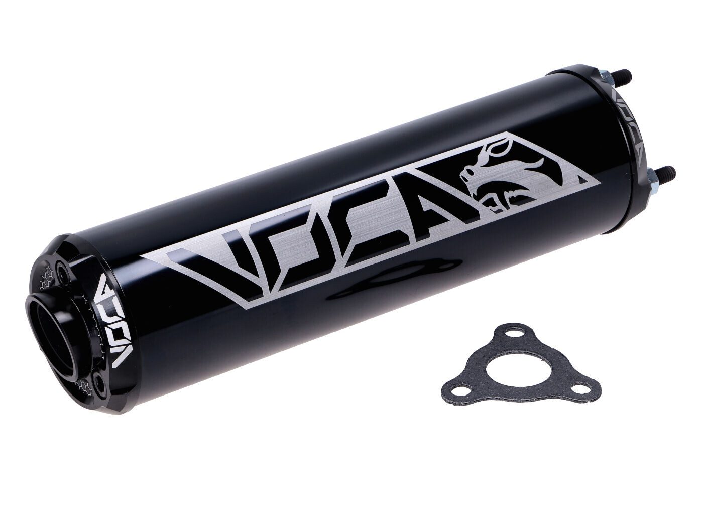 Zadní tlumič výfuku Voca Racing 60x200 mm černý 50–80 ccm pro D50B0, EBE050, EBS050, AM6