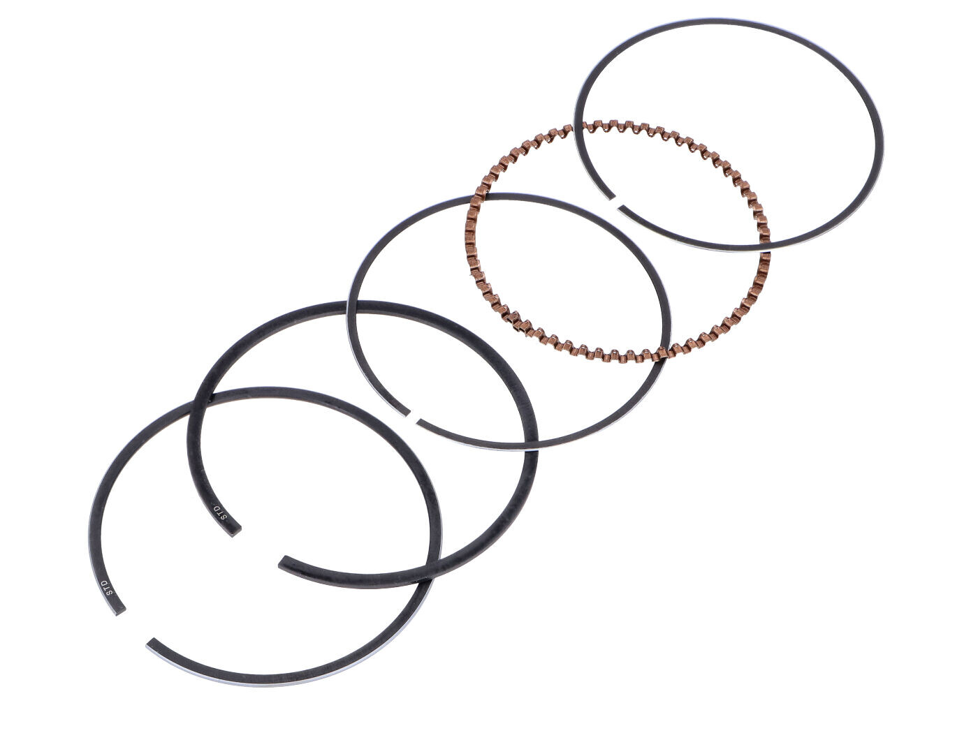 Sada pístních kroužků Naraku 125cc 52mm pro Yamaha X-Max, YZF, WR, MT, Beta RR, Fantic, Rieju 125 YI-3