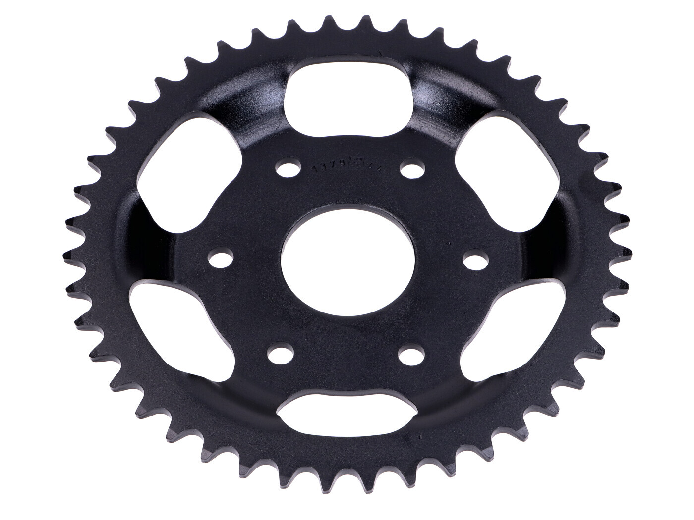 Rozeta Esjot ocelová 44 zubů černá pro KTM Bora 25, SM Hercules, Puch, Zündapp
