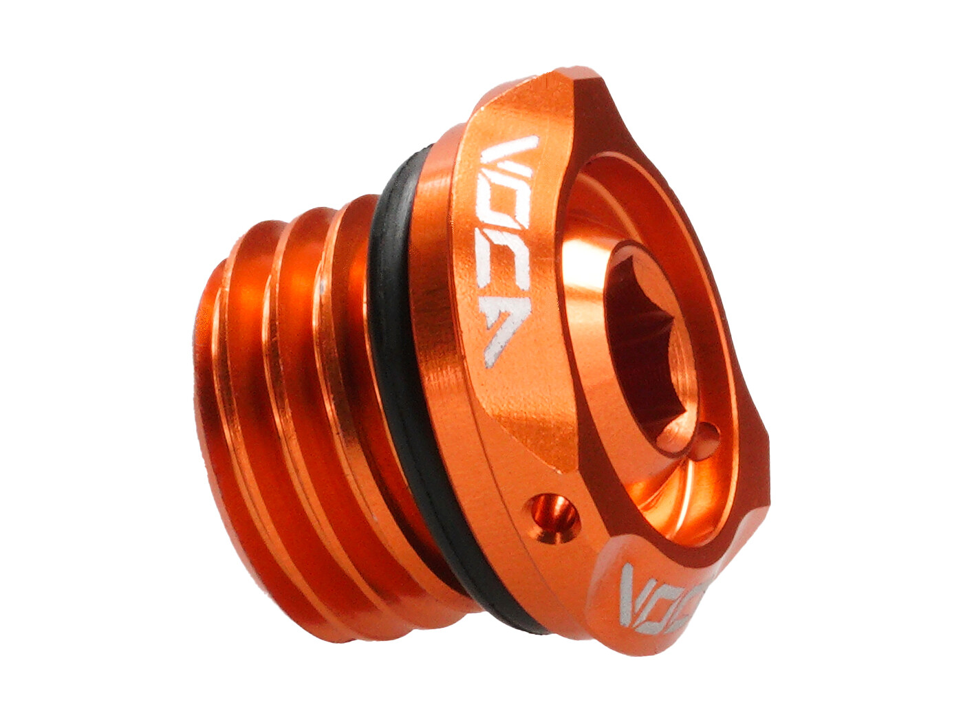 Voca Racing Zátka oleje VOCA V2 CNC oranžová pro Derbi EBE050 D50B0