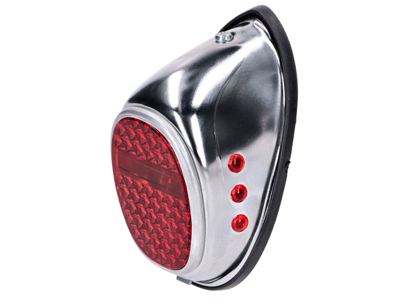 NTS Parts Zadní světlo chrom 104x52mm pro DKW, NSU, Miele, Moped, Mokick z 50. a 60. let