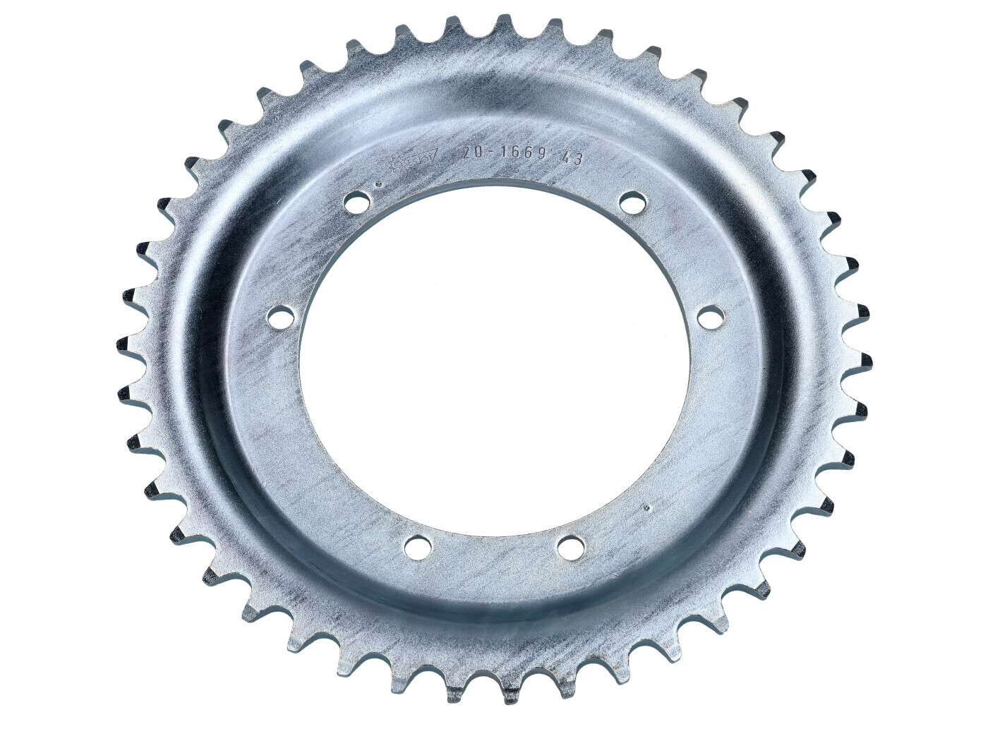 Rozeta Esjot ocelová 43 zubů pro Puch Maxi N, S, X 30 A, 40, Mini moped