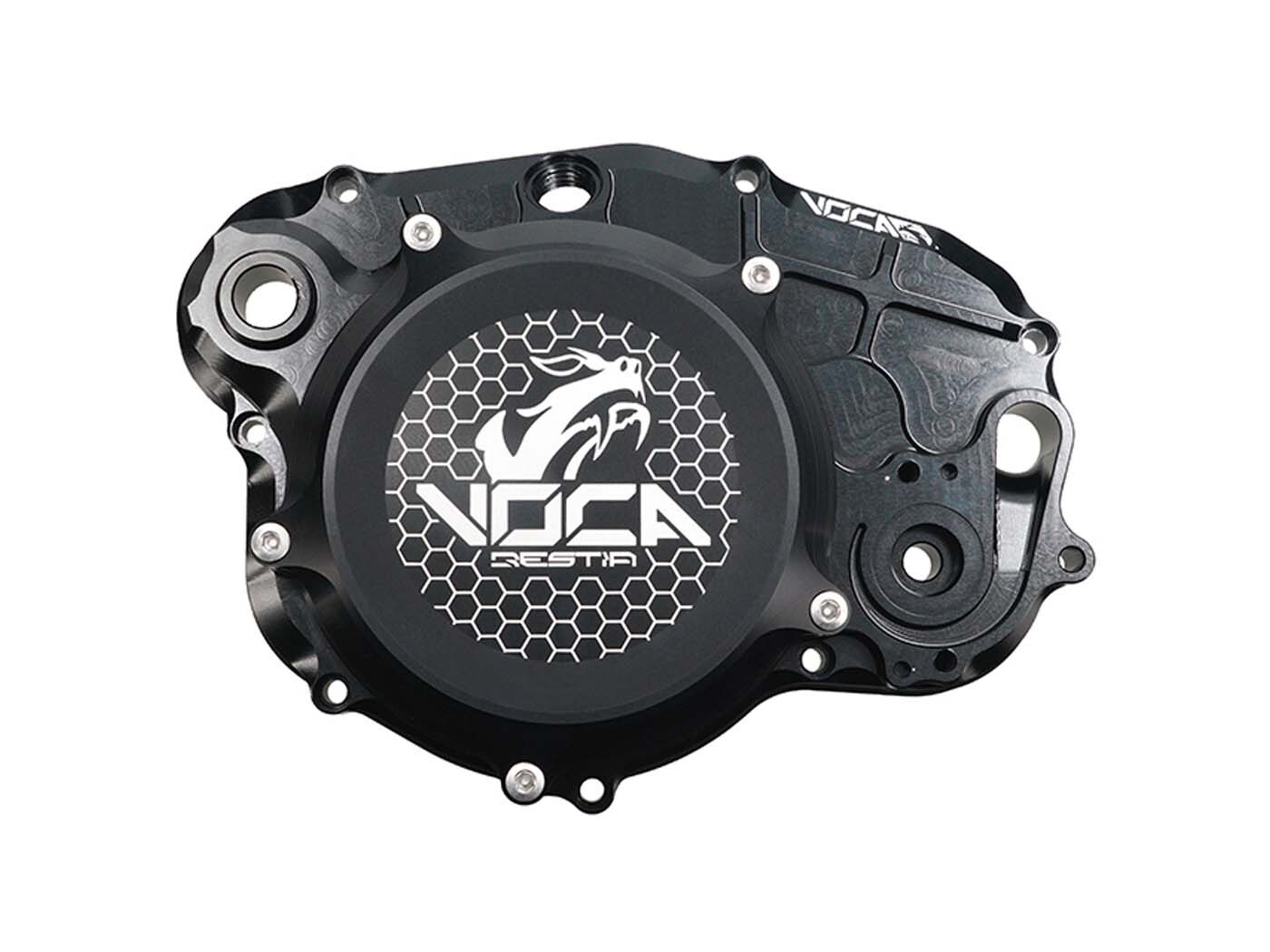 Voca Racing Kompletní kryt spojky Voca CNC černý pro Minarelli AM6