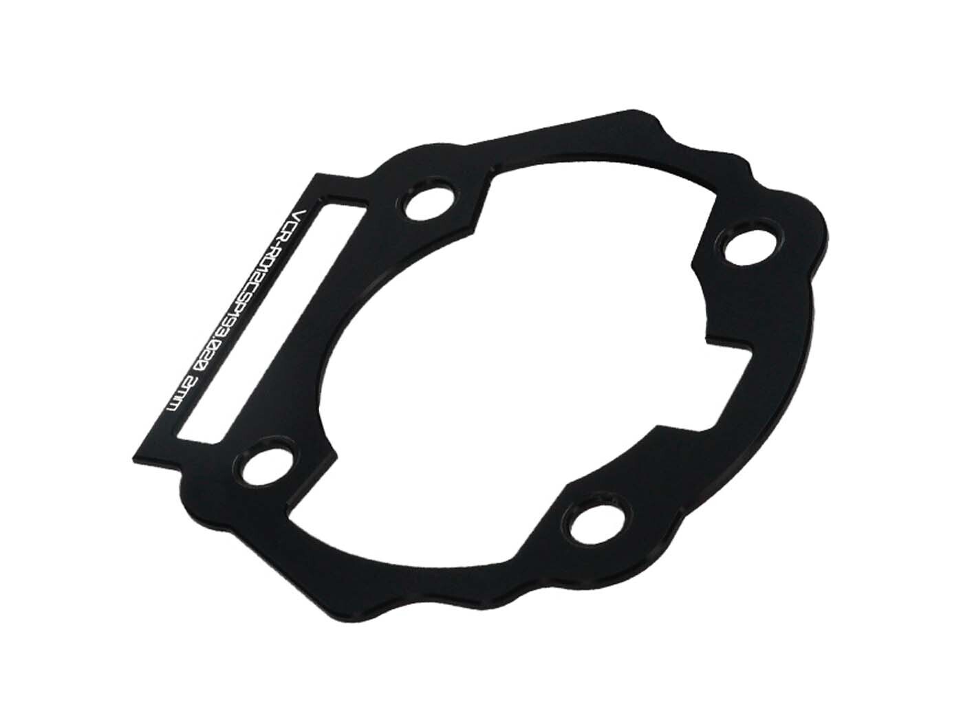 Voca Racing Distanční podložka / distanční deska pod válec Voca CNC 50 ccm 2 mm pro Derbi Euro3