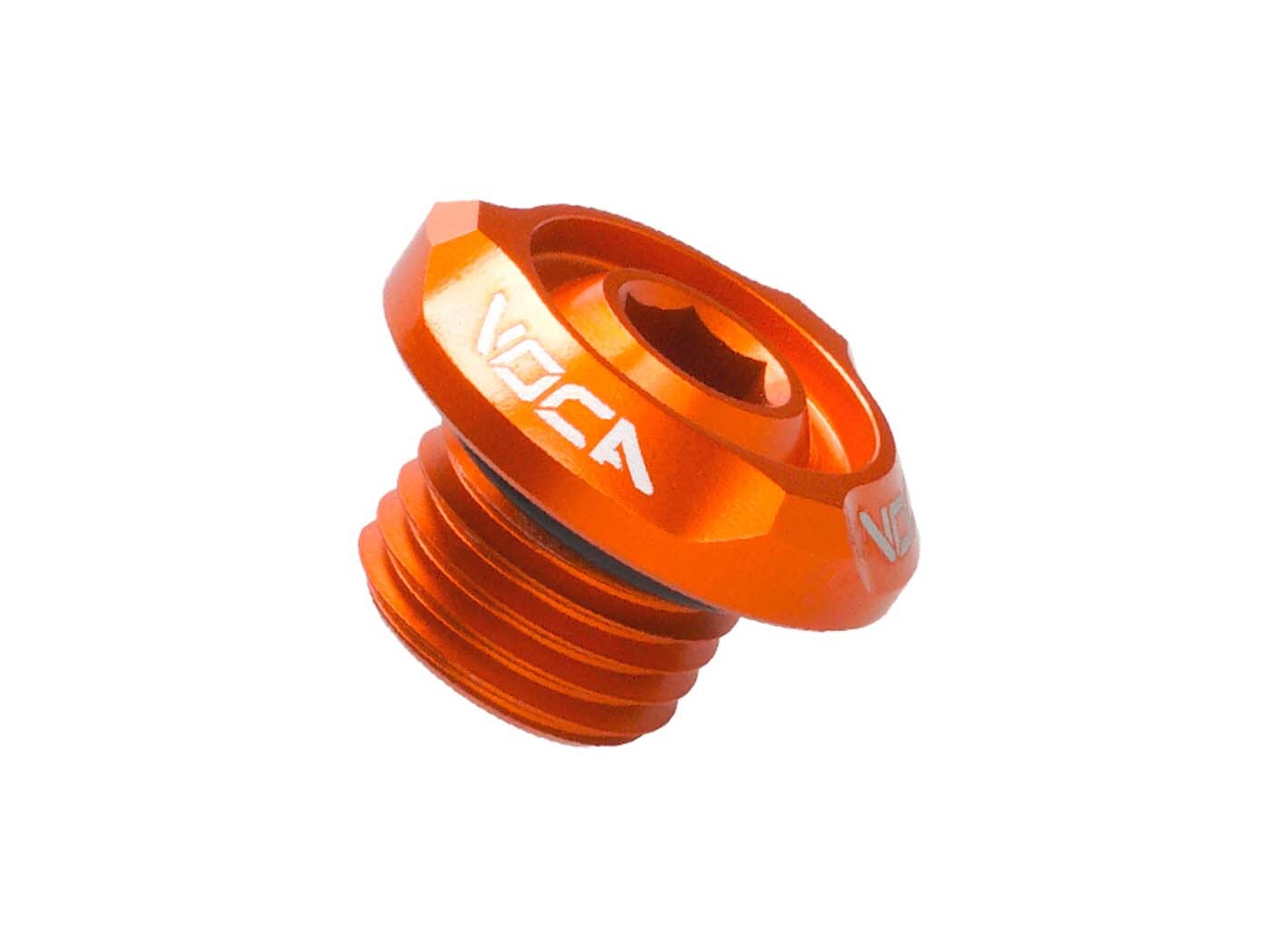 Zátka plnění oleje Voca Racing M14x1,5 mm oranžová pro Minarelli horizontal