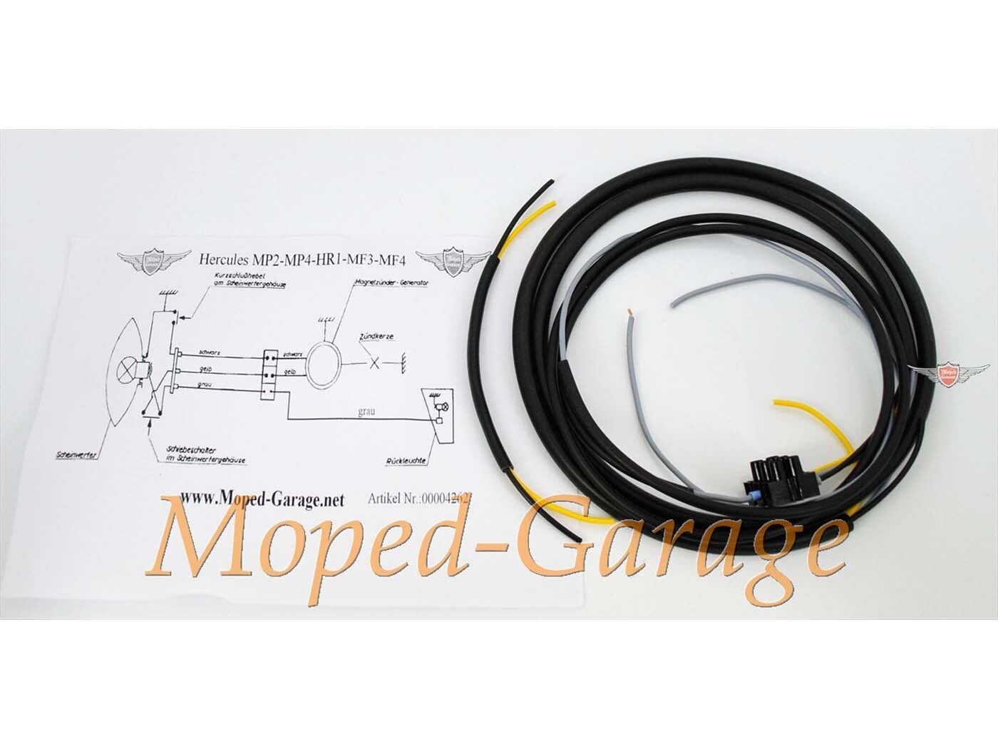 MOGA Kabeláž, instalační/elektrické schéma zapojení pro MP 2, 4, HR 1, MF 3, 4