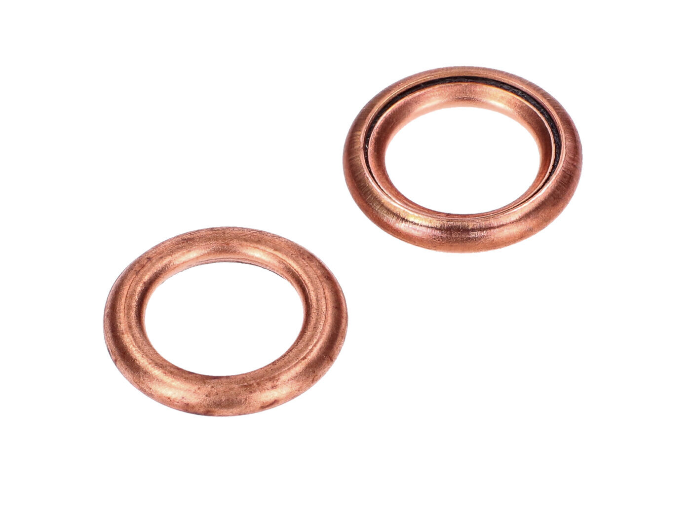 OEM Standard Měděné těsnicí kroužky 2 kusy pro Kreidler Flory MF 12, 13, 20, 22, Florett LF, LH s vejčitou nádrží