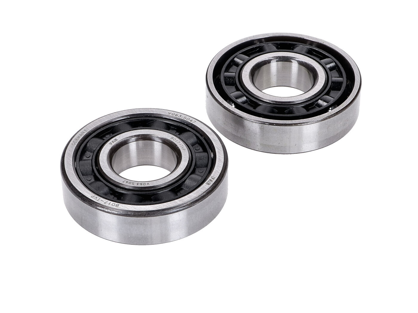 OEM Standard Ložisko klikové hřídele s plastovou klecí BO17-TVP pro Hercules K 50 KX 5 Ultra, Sachs S, Kreidler Florett LF, LH, RS, RMC, RM, TM, egg tank