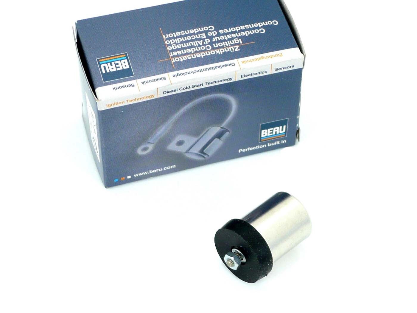 Diverse / Import Kondenzátor Beru se šroubovým připojením 18 mm x 23 mm pro Zündapp Automatic Moped, ZA, ZB, ZD, TS, ZR, CS, CX, Hai, GTS, C, Hercules MX, Prima, M, Kreidler Florett, Flory, MF, Puch Moped