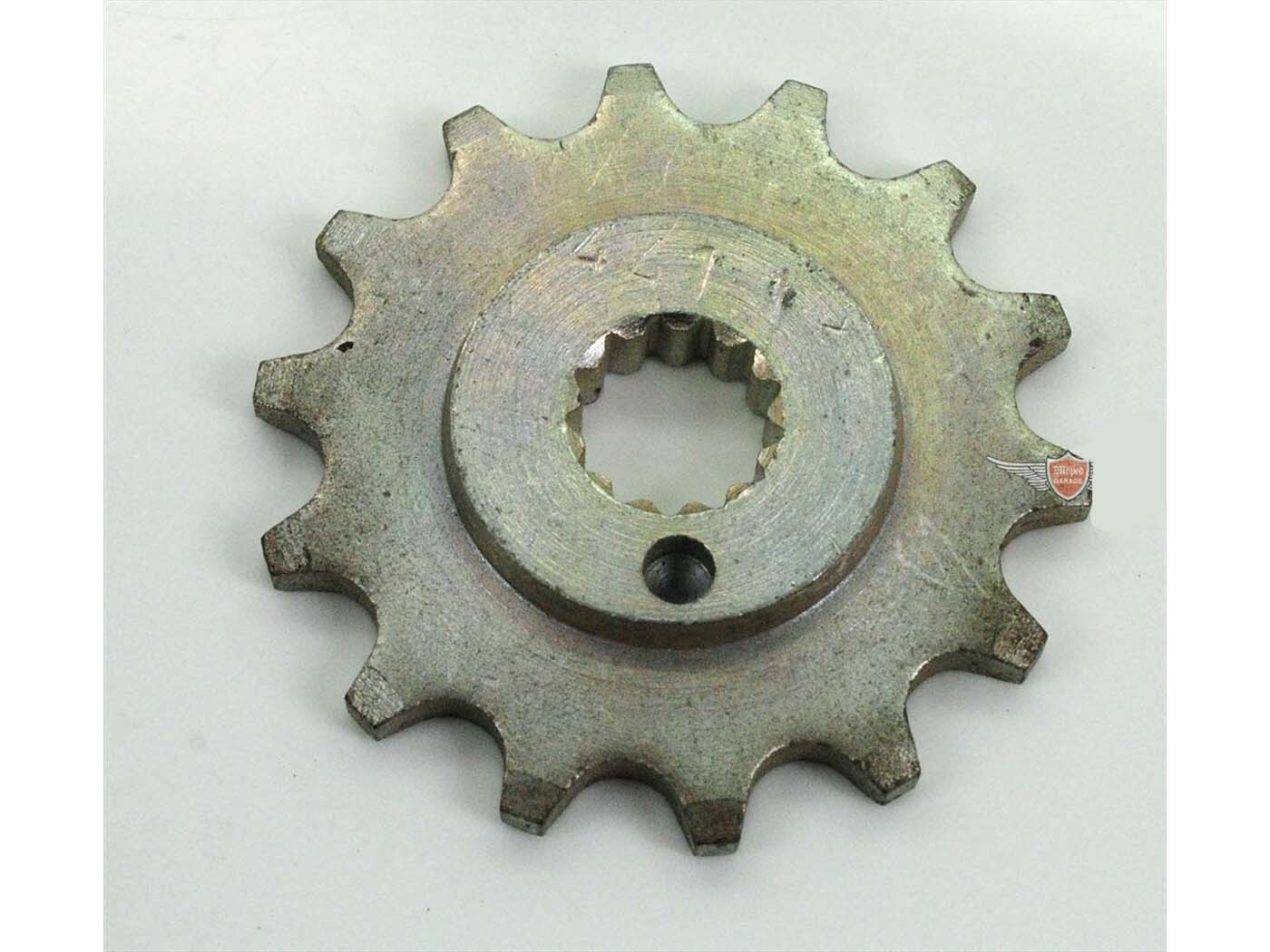 Pastorek Esjot ocelový 14 zubů 15,4 x 12,8 mm pro Kreidler, Flory MF 30, 2, 4, MP1, MP 2