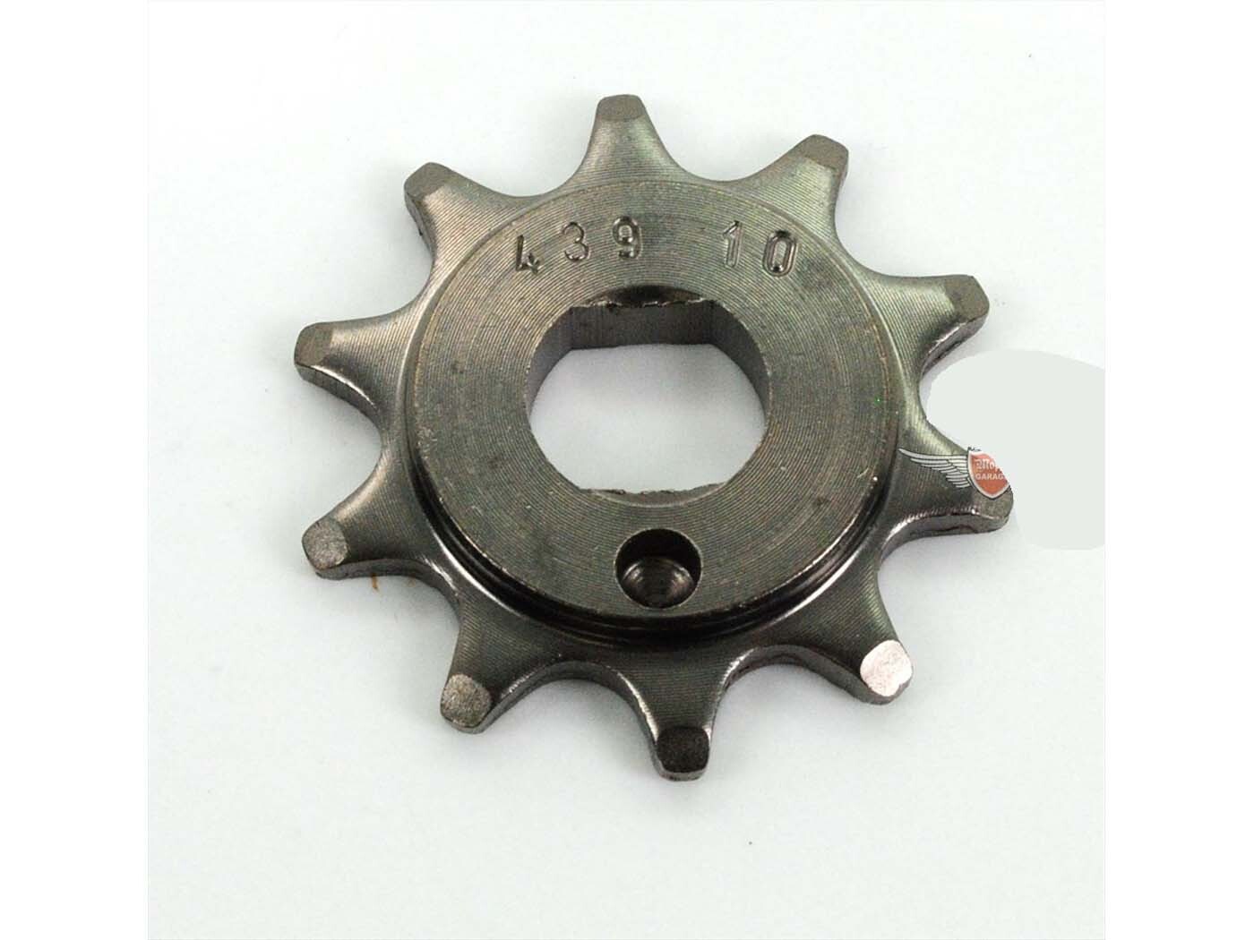 Diverse / Import Pastorek Esjot zesílený 10 zubů 15x12 mm pro Kreidler Florett Eiertank typ K54/0M, LF LH K54/32 D, Mokick se 3 rychlostmi, Mustang Enduro, Flory MF12, MF13, MF20, MF22, MF23, Flott MF24, MF25