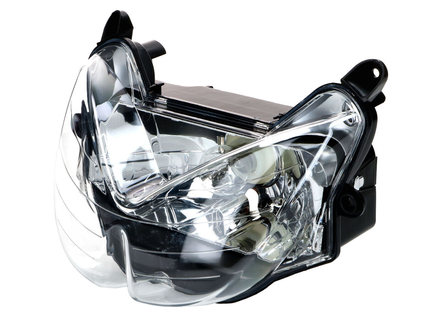 Diverse / Import Přední světlomet čirý BA20D 12V 35W pro Yamaha Aerox, MBK Nitro 1998–2012