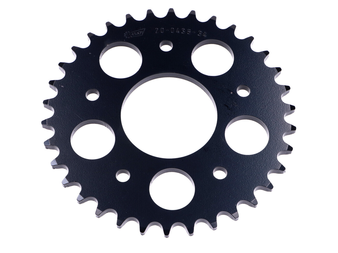 Rozeta Esjot zesílená 34 zubů černá pro Kreidler Florett RS, Mustang, RS