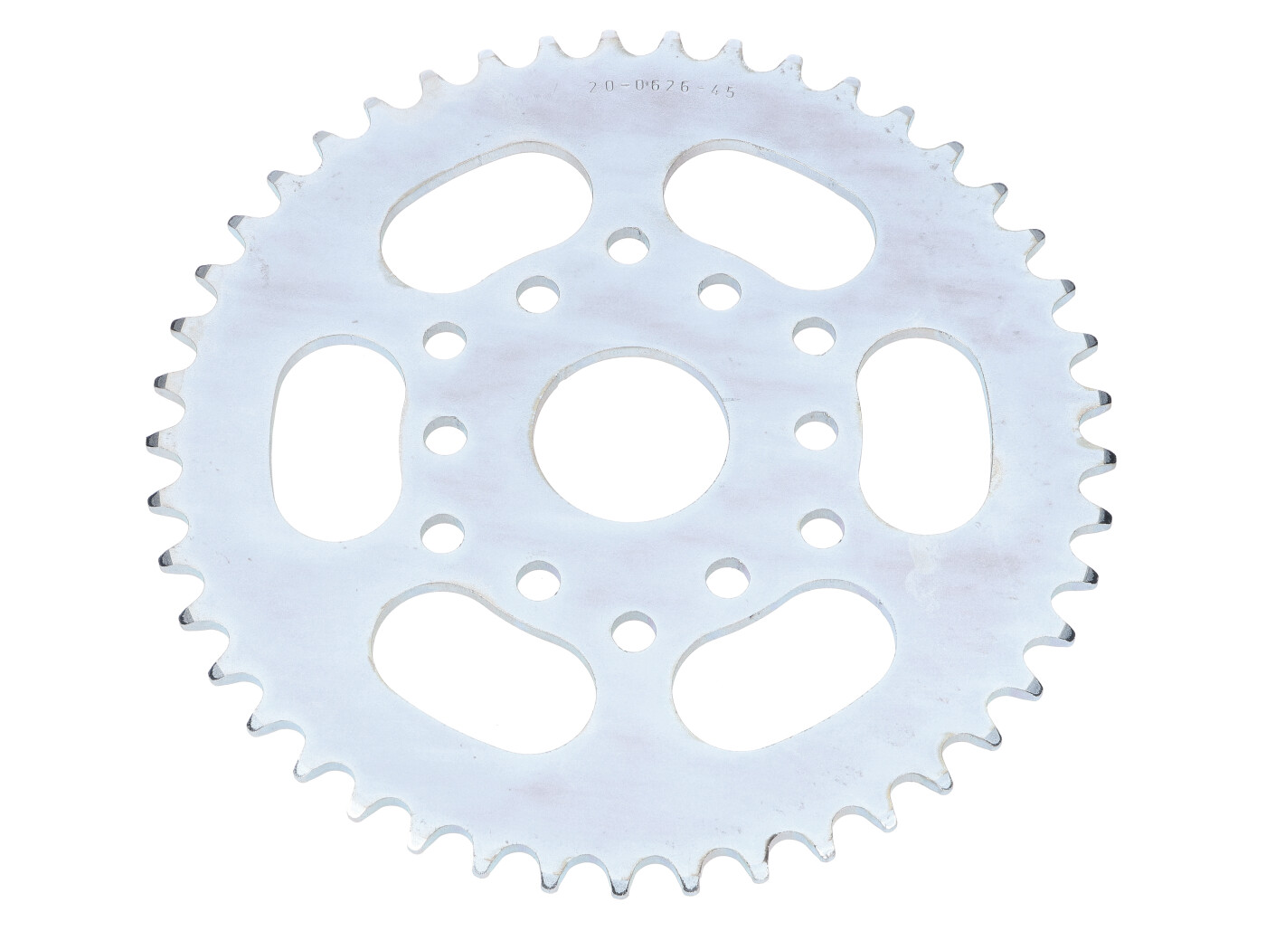 Ocelová rozeta Esjot 45 zubů pro Puch X 30 Turbo, Maxi GS 2, moped, KTM,