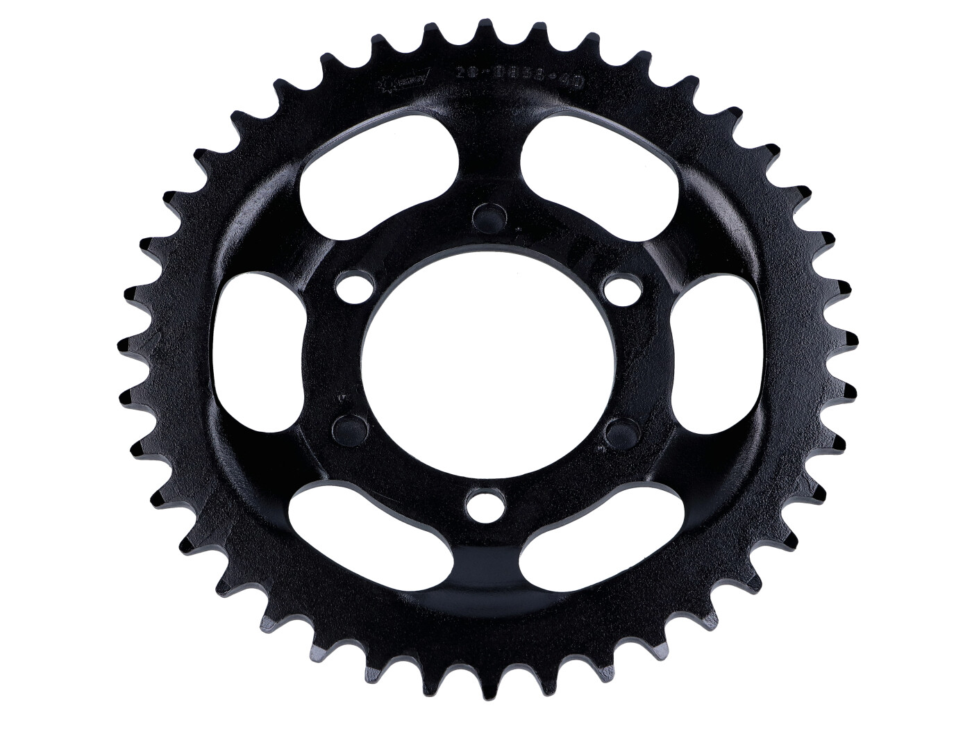 Rozeta Esjot 40 zubů se 3 otvory černá pro Zündapp ZX 25, ZL ZE 40,