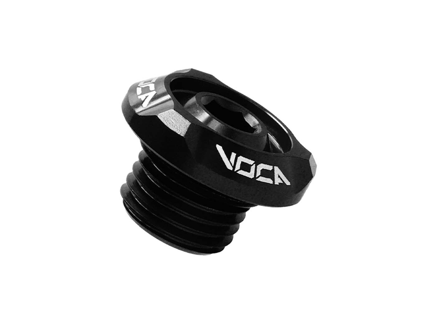Plnicí víčko oleje Voca Racing M14x1.5mm černé pro Minarelli horizontal