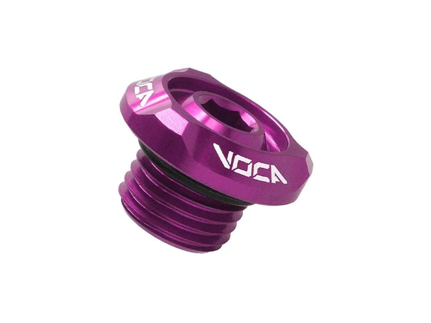 Zátka oleje Voca Racing M14x1.5mm fialová pro Minarelli horizontal