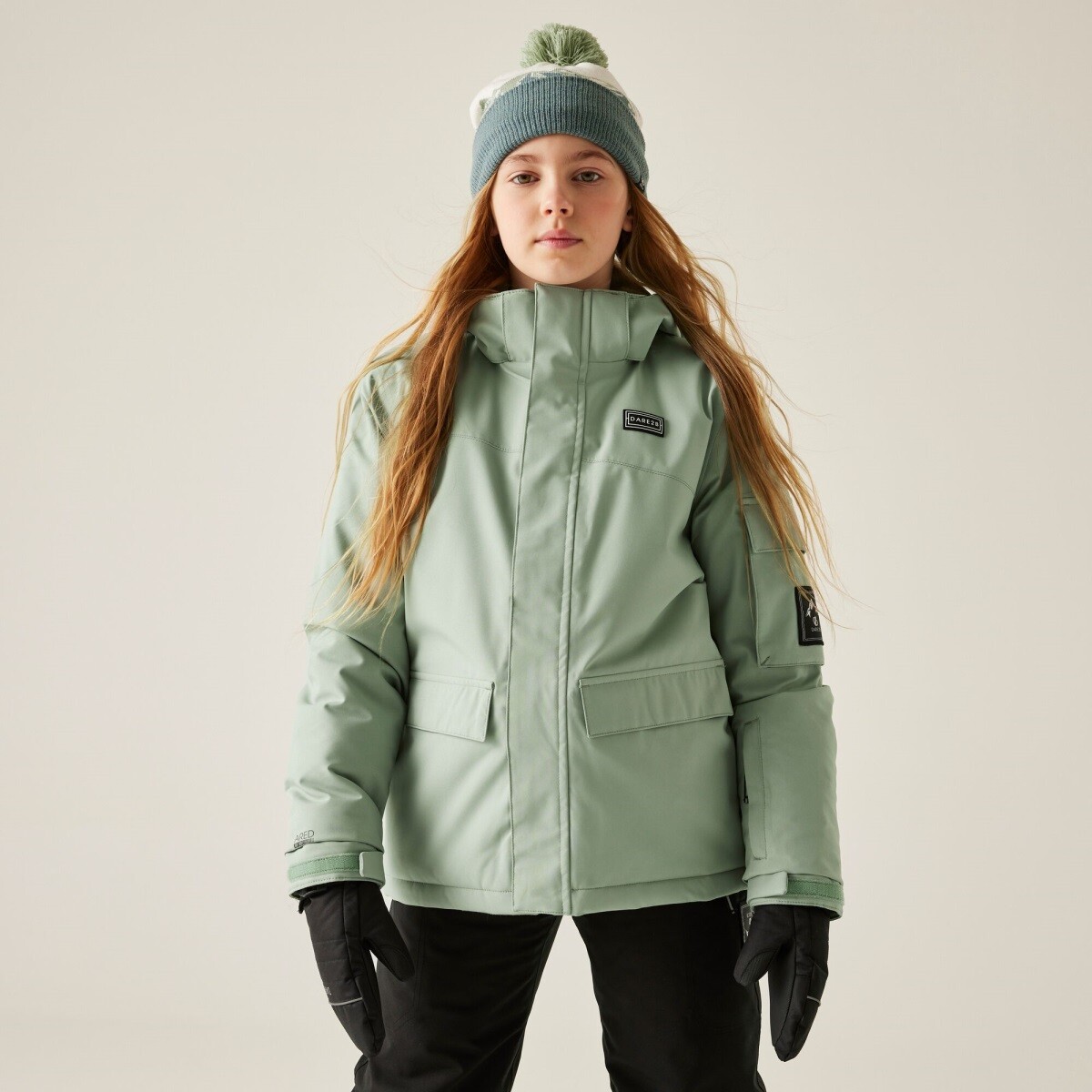 Dětská zimní lyžařská bunda dare2b shredder světle zelená 134-140