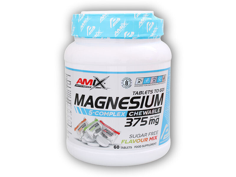 Amix Performance Series Magnesium 5-Complex Chewable Tabs 60 tbl Multi flavour