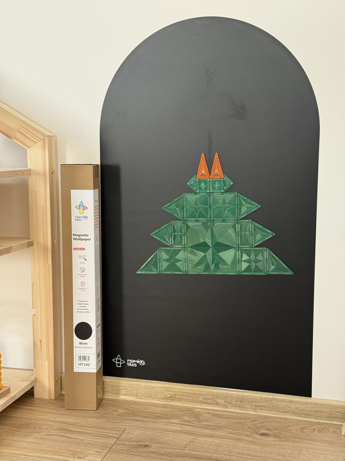 Mamido Tiles Magnetická tapeta na zeď Black MT100