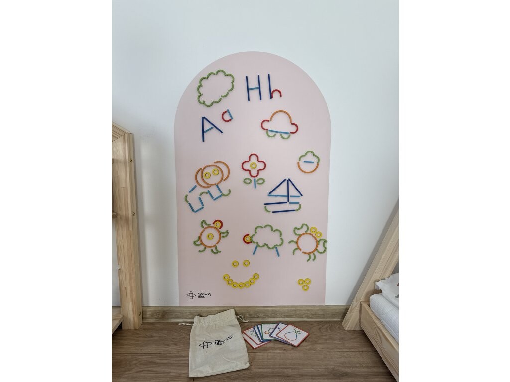 Mamido Tiles Magnetická tapeta na zeď světle Light Pink MT101