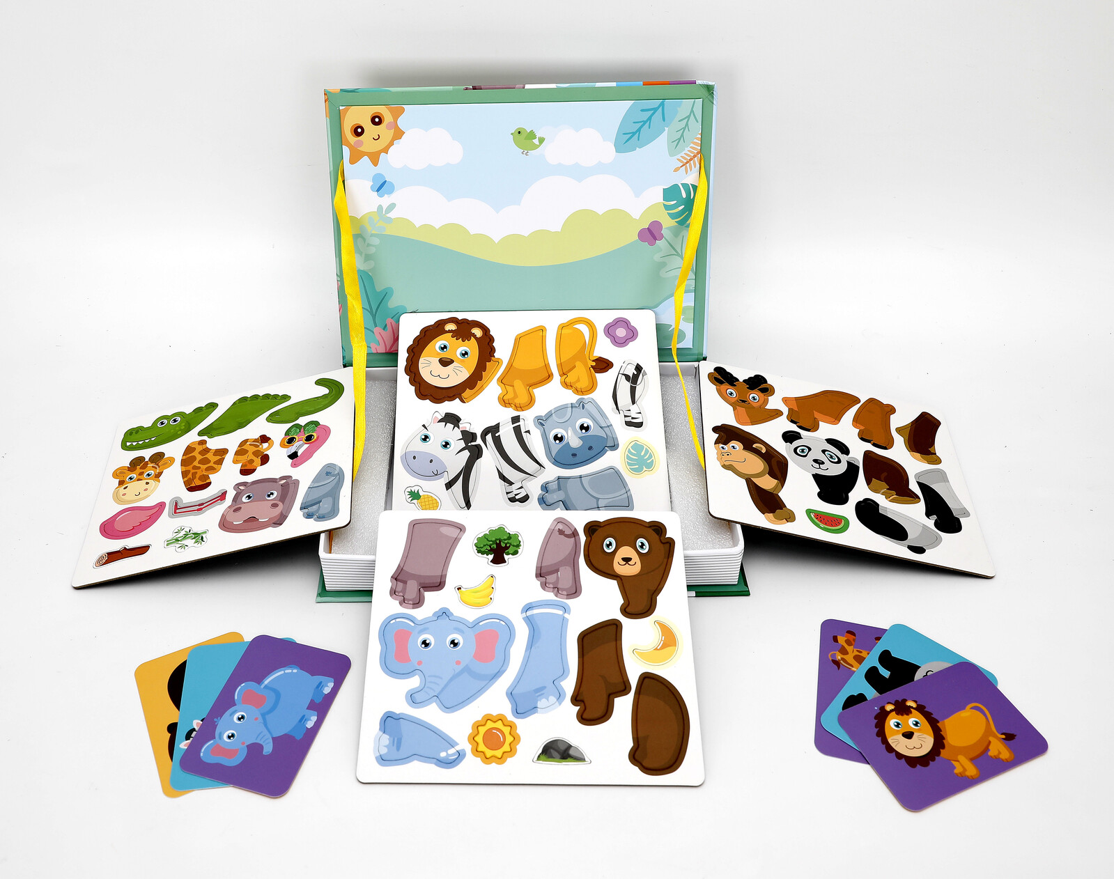 Mamido Puzzle Magnetická kniha zvířátka 47 dílů MT1564